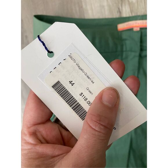 VILAGALLO NWT Poplin Pant in Green, Size EU 44 / US 12, MSRP $118 - Picture 5 of 9